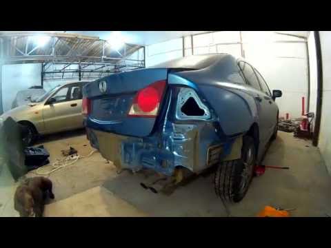 Хонда Сивик ремонт кузова в Нижнем Новгороде Honda Civic Auto body repair