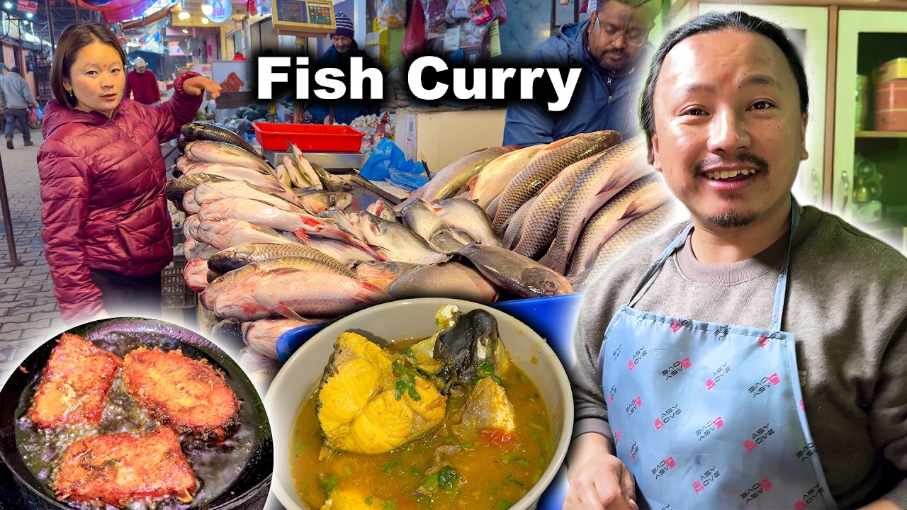 MASALA FISH CURRY @KedarRai Style केदार सर ले मिठो माछाको तरकारी खुवाउनु भयो FISH CURRY  WITH RICE