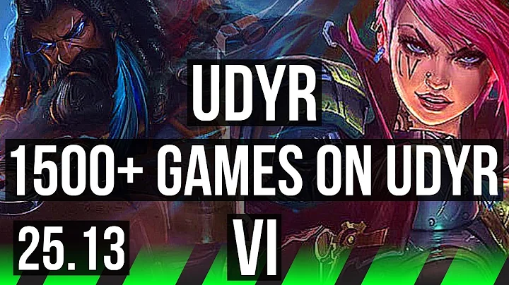 UDYR vs VI (JGL) | 1500+ games | KR Master | 25.13