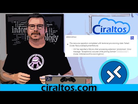 Windows Virtual Desktop JoinDomain Error
