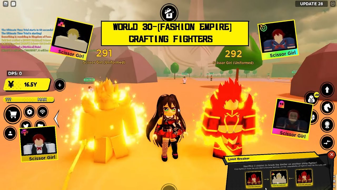 All Map Shiny Crafting Fighters in Anime Fighters Simulator 