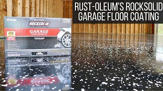 Garage Floor Makeover | RustOleum RockSolid Garage Floor Coating