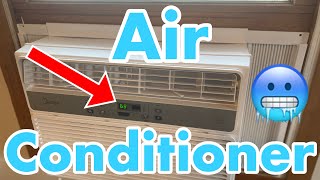 Midea Air Conditioner (COMPLETE WALK - THROUGH/INSTALL) 10000BTU Cooling, Dehumidifier, Fan Function