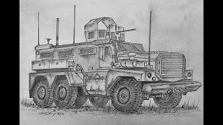 How to Draw a Cougar MRAP
