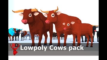 PolyArt Cows animations