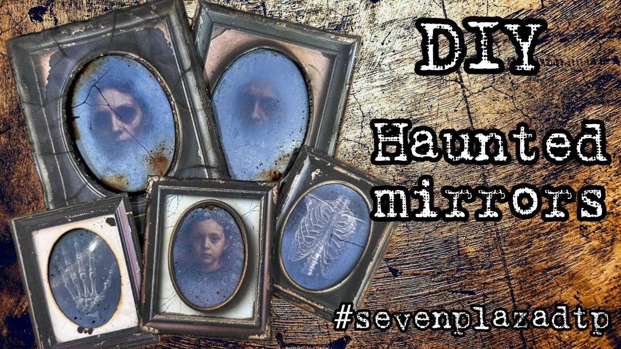 DIY Haunted Mirrors | Spooky Halloween Craft Tutorial 