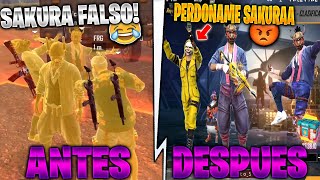 SE BURLARON DE MI POR VESTIRME DE SAKURA FAKE Y LOS RETÉ A PVP *LES DOY UNA LECCIÓN* FREE FIRE