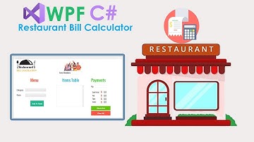 Restaurant Billing software in C# WPF | MS Access Database