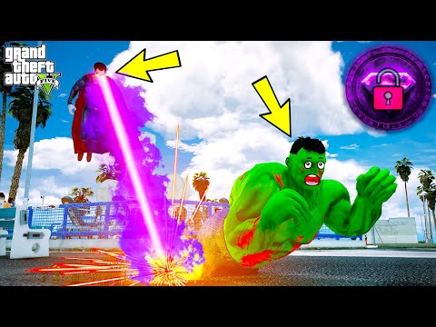 SUPERMAN'İN YASAKLI GÜÇLERİNİ AKTİF ETTİM!(HULK ÖLDÜ!) - GTA 5