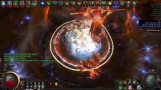 [POE 3.28] Elementalist CowB Jiquani Hexblast End version(600Million DPS). Uber Searing Exarch