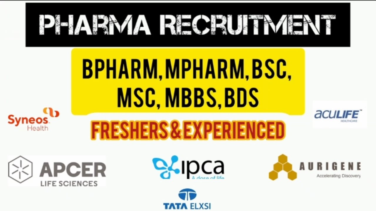 36th W I Pharma Vacancies 2022 I Pharma Jobs for Freshers and