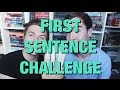 FIRST SENTENCE CHALLENGE | ft BOYFRIEND!