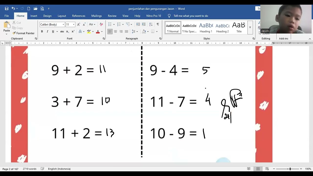 SABTU 21 FEB 2026 JASON SESI 1 PENJUMLAHAN DAN PENGURANGAN