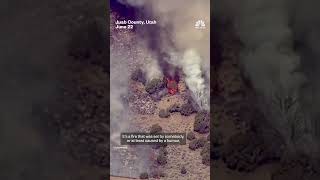 Wildfire forces evacuations in central Utah Wildfire forces evacuations in central Utah