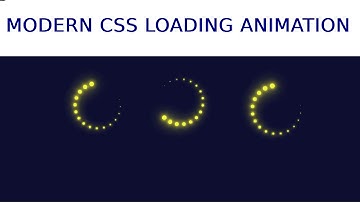 Creative CSS Loading Animations Effects | CSS Animation Tutorial for Beginners