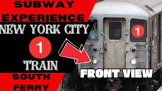 New York City Subway 1 Lcl Train (to South Ferry) Front View