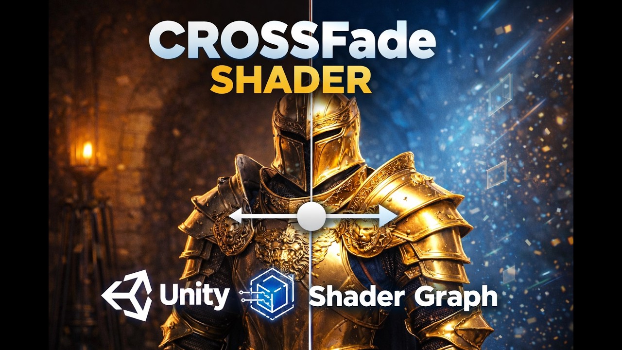 How to make a crossfade shader using shader graph in less than 3 minutes.