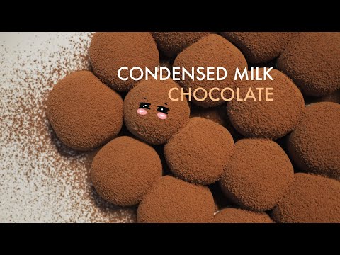 วิธีทำโกโก้หนึบ ง่ายๆ ด้วยของแค่ 2 อย่าง Condensed milk Chocolate Truffles Recipe - ใหม่ใจหนุน