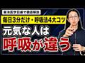 元気な人はやっている|気血を養う呼吸法4つのポイントとは【東洋医学】