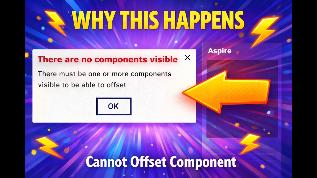 Cannot Offset Component in the Vectric Software - YouTube