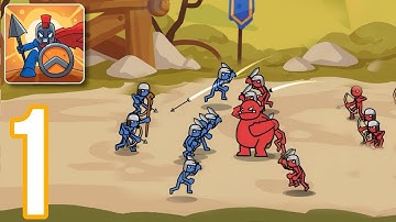 Stick Battle: Gameplay Walkthrough Part 1 - Tutorial, (IOS,Android)