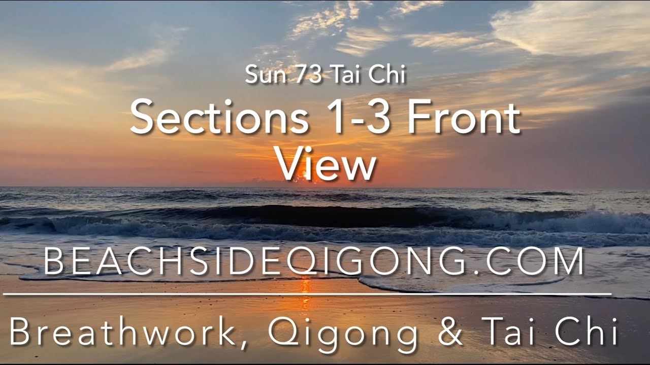 Sun 73 Tai Chi Course, Sections 1-3 Front View Flow