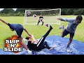 SLIP 'N' SLIDE FOOTBALL CHALLENGE ⚽️🔥