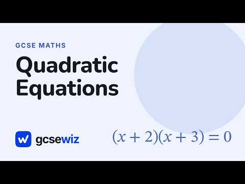Quadratic Equations - the whole GCSE topic in six minutes