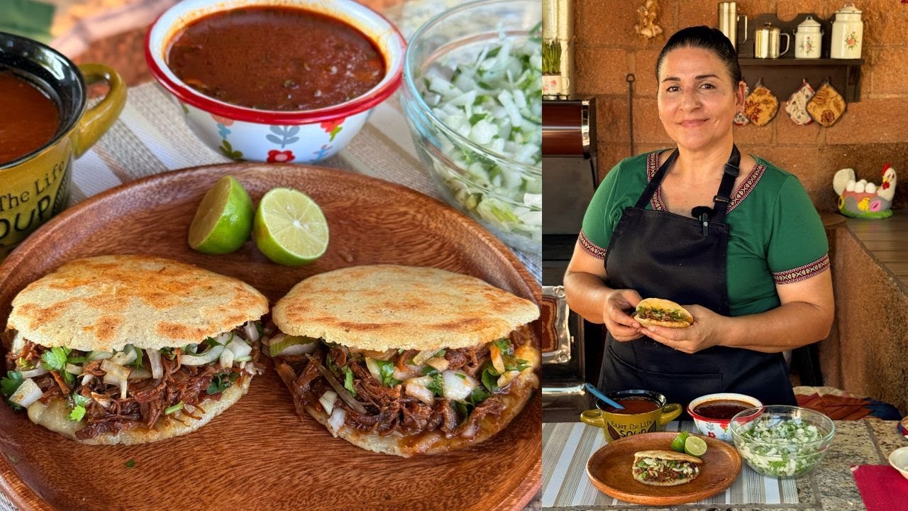 Gorditas de Comal Rellenas de Birria - ¡Feliz Mes de la Patria! - LA HERENCIA DE LAS VIUDAS