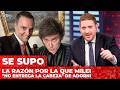 Jonatan Viale reveló la razón por la que Milei "no entrega la cabeza" de Adorni