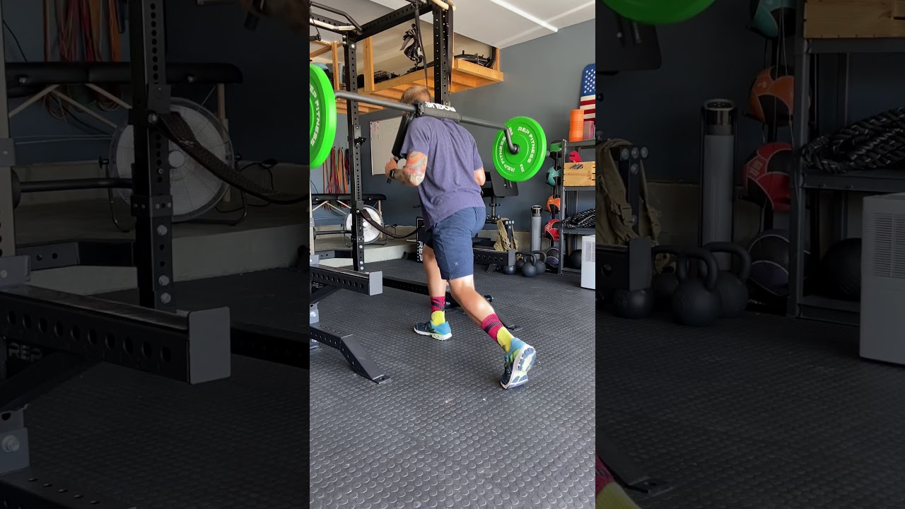 Safety Squat Bar Reverse Lunge YouTube
