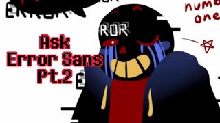 Ask Error Sans Part 2 | Undertale Comic Dub