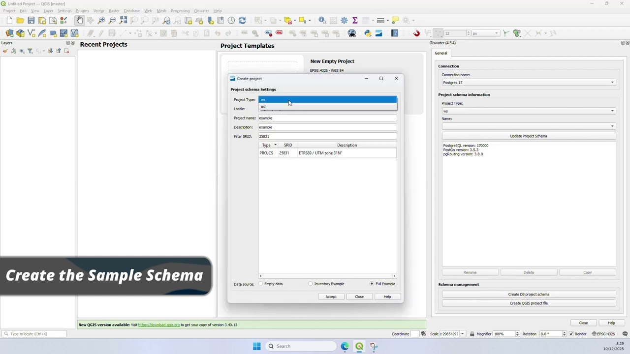 Giswater Series #1 | Getting started in QGIS: quick start guide