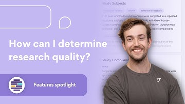 Assess the quality of any research in a matter of moments!