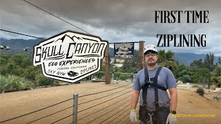 Ziplining for the first time at Skull Canyon Corona, Ca. Did I survive?