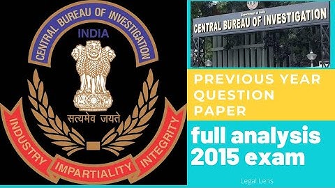 CBI APP(Assistant Public Prosecutor) previous year question paper 2015 with explanation  #cbiapp