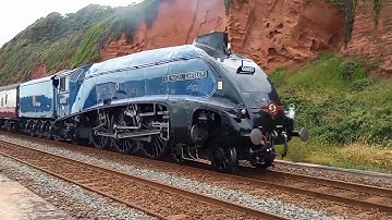 Dawlish Steam Trains.  A4 Pacific Steam locomotive, 60007, 