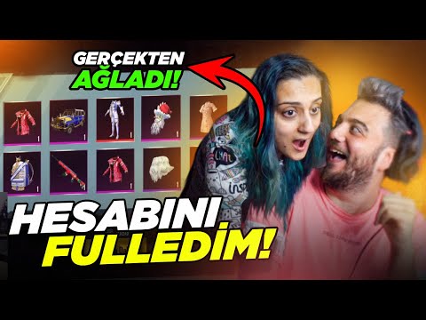 SEVGİLİMİ BAN YEDİN DİYEREK TROLLEDİM (GERÇEKTEN AĞLADI) HESABINI FULLEDİM! PUBG Mobile Kutu Açılımı