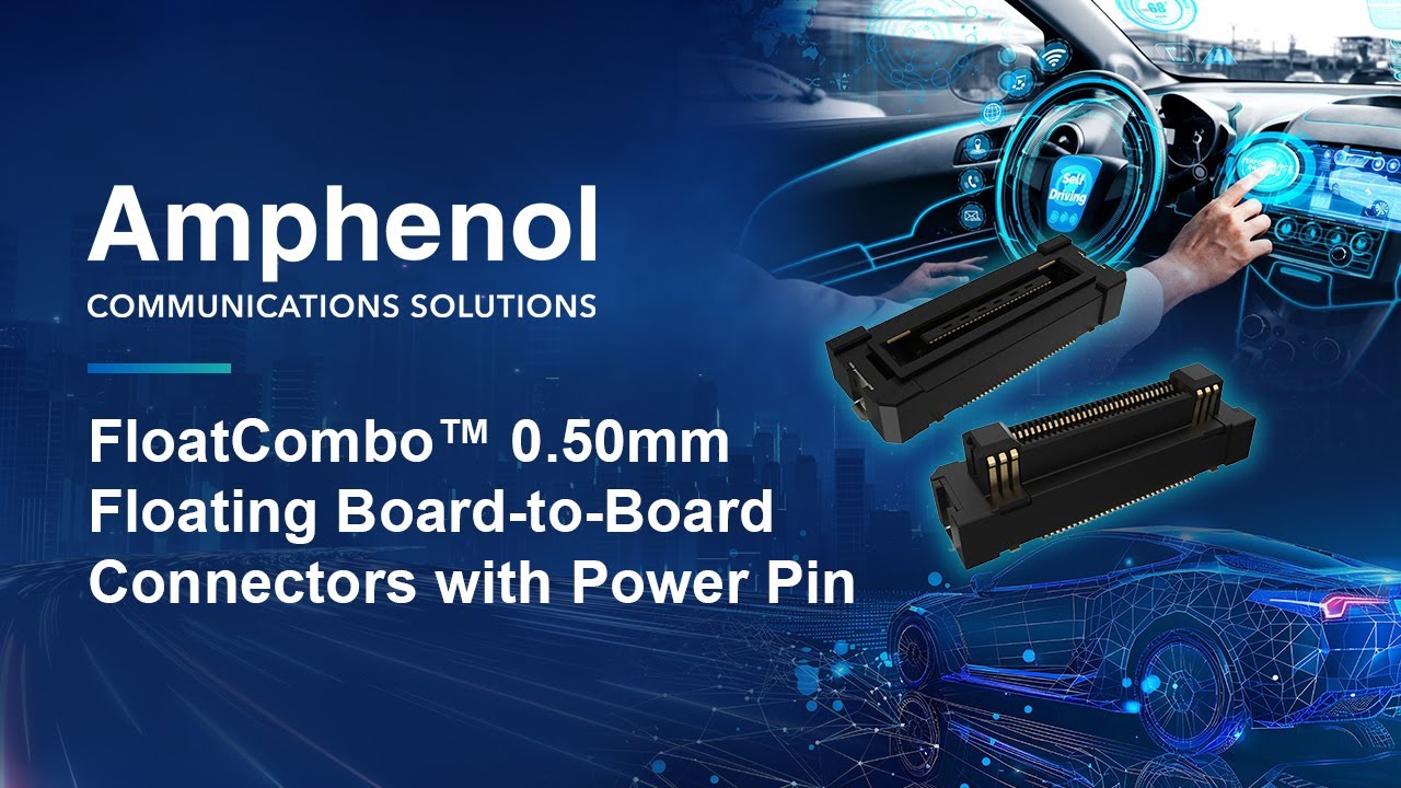 FloatCombo™ 0.50mm Floating Board-to-Board Connectors with Power Pin | Amphenol