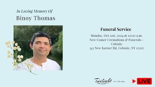 Binoy Thomas Funeral LIVE