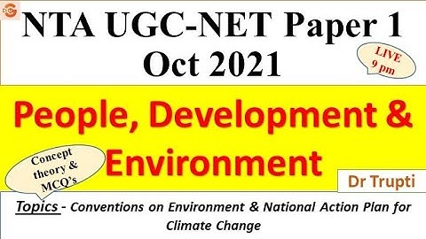 People, Development & Environment- Revision with MCQ