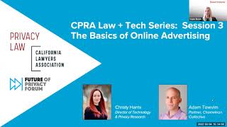 CPRA Law + Tech Series: Session 3 - Basics of Online Advertising