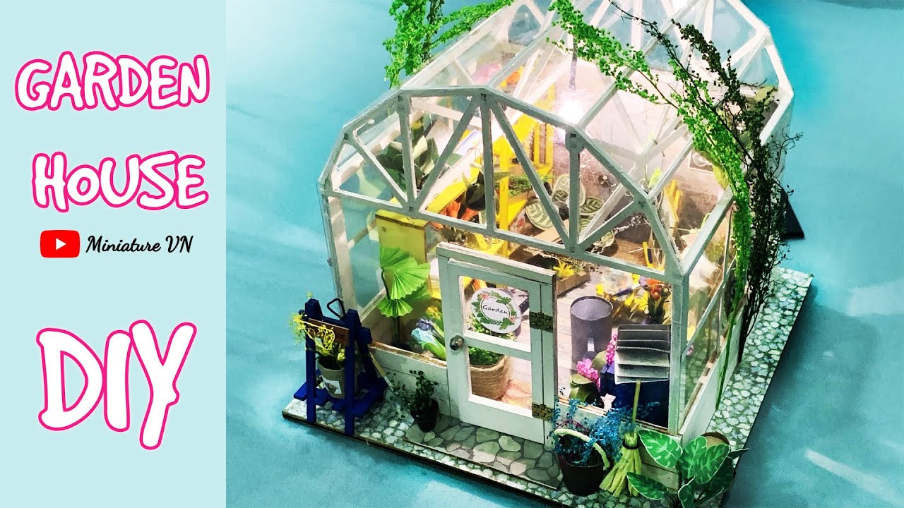 THE GARDEN HOUSE DIY MINIATURE YouTube