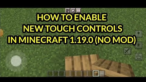HOW TO ENABLE NEW TOUCH CONTROLS IN MINECRAFT 1.19 (NO MOD) 100% WORKING #minecraft