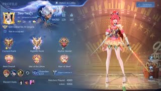 GLOBAL RANK PUSH with ANGELA 🔥 | Top Roamer Gameplay | Zero Two | MLBB Live