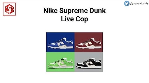 Supreme Dunk Live Cop | MEKpreme