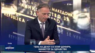картинка: Тема на денот со Илир Демири, министер за здравство