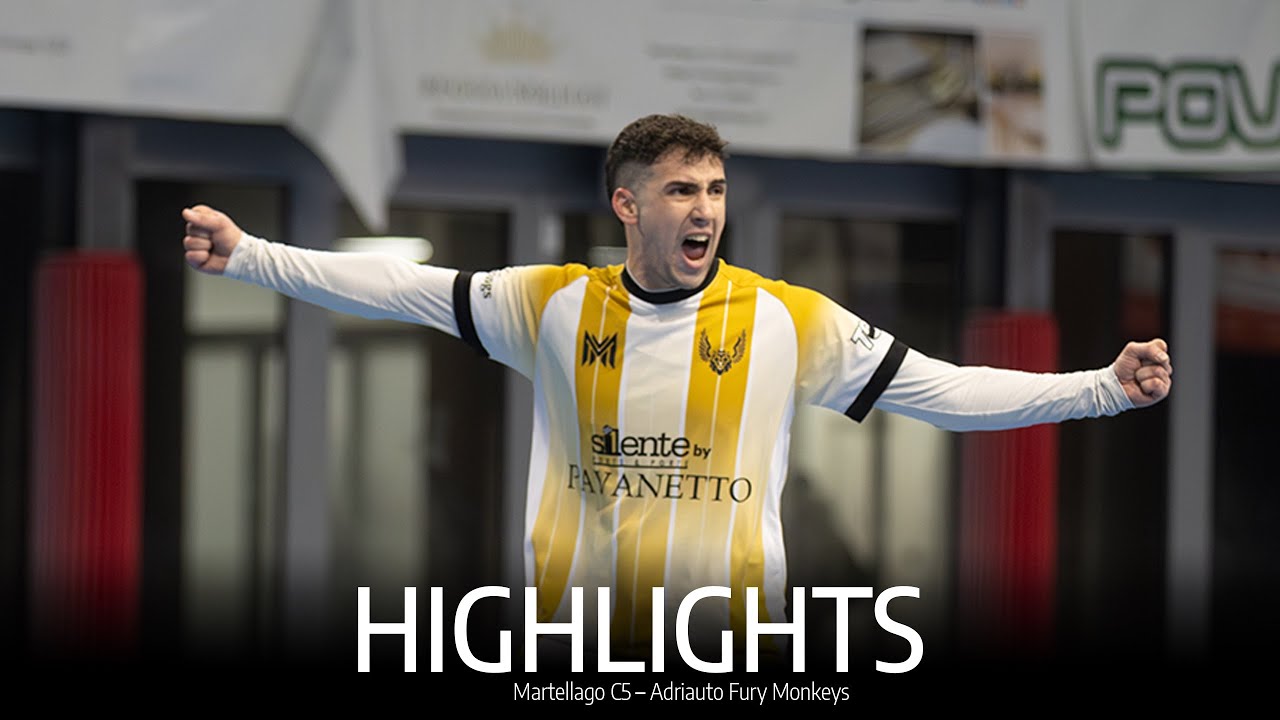 HIGHLIGHTS | Martellago C5 vs Adriauto Fury Monkeys⚽ Serie C2✅ Vittoria 4-1