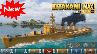 เรือลาดตระเวนตอร์ปิโดใหม่ Kitakami บนแผนที่ กับดัก - World of Warships