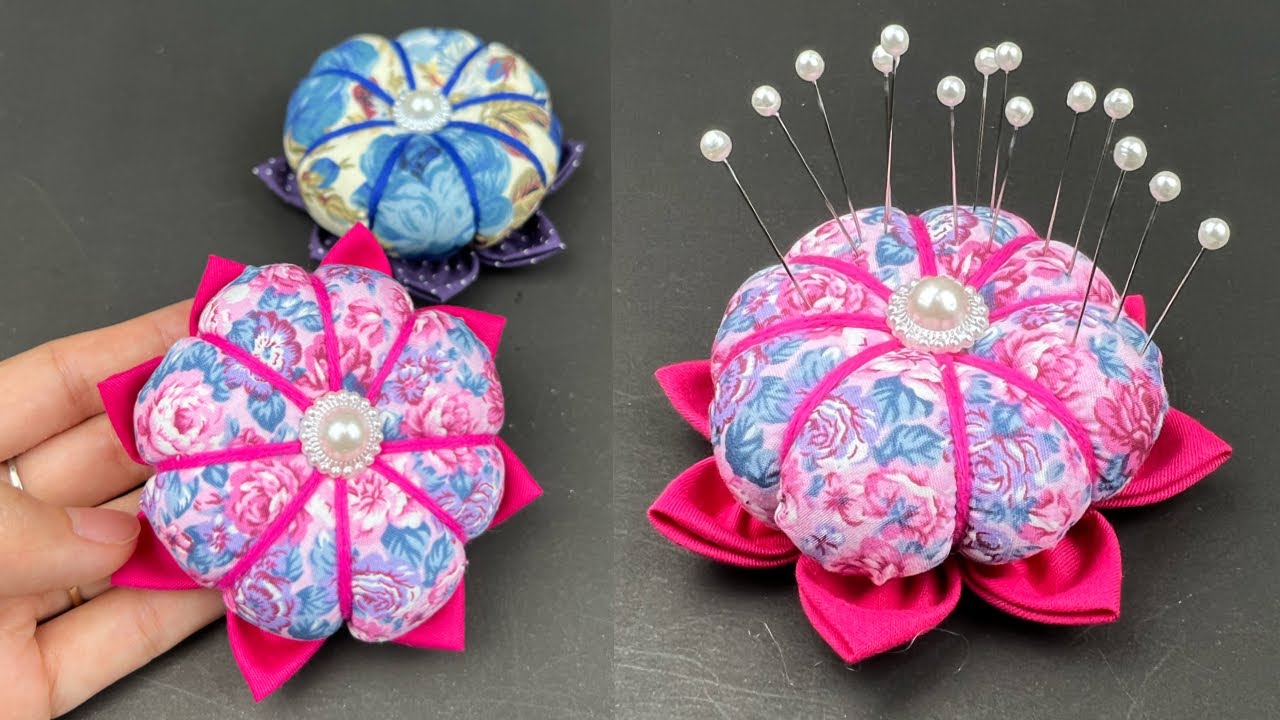 How to make Pincushion. Easy DIY Pincushion Patterns. YouTube